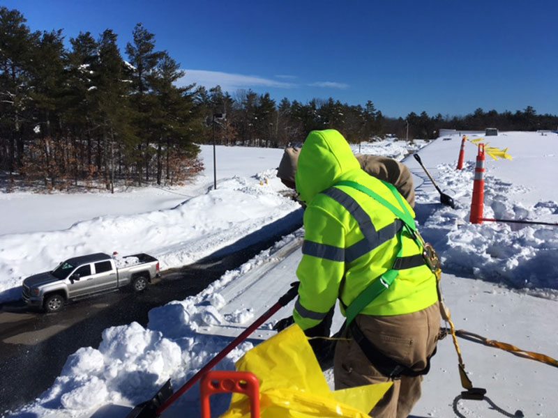 Commercial Rooftop Snow Removal Contractor - North American Roofing