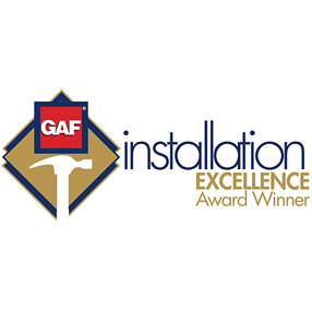 GAF Installation Excellence Award Winning Contractor