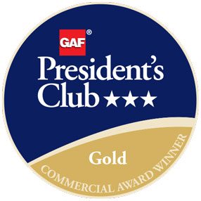 GAF Presidents Club Gold Commercial Award Winner