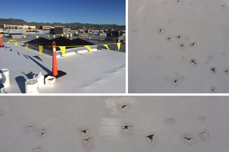 flat roof in need of repairs